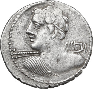 obverse: C. Licinius L. f. Macer. Denarius, 84 BC