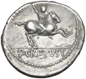reverse: Pub. Crepusius. Denarius, 82 BC