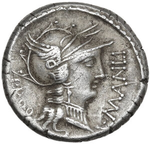 obverse: L. Manlius Torquatus. Denarius, mint moving with Sulla, 82 BC