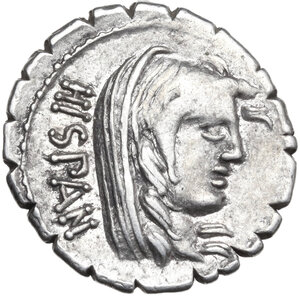 obverse: A. Postumius Albinus. Denarius serratus, 81 BC