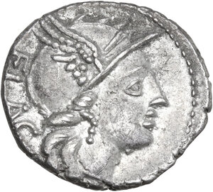 obverse: L. Rutilius Flaccus.. AR Denarius, 77 BC