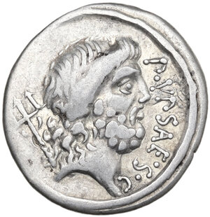 obverse: P. Plautius Hypsaeus. Denarius, 60 BC