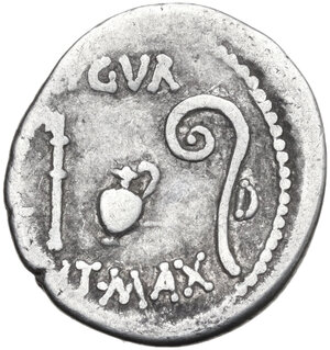 reverse: Julius Caesar. Denarius, uncertain mint, 46 BC