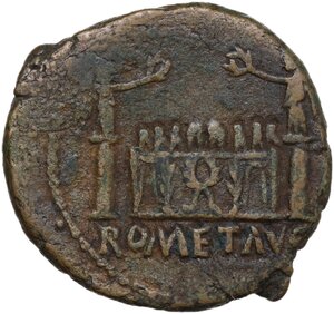 reverse: Augustus (27 BC-14 AD).. AE As, Lugdunum mint, 10-6 BC