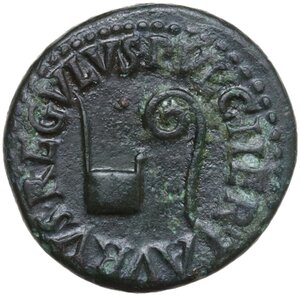 obverse: Augustus (27 BC - 14 AD).. AE Quadrans, 8 BC