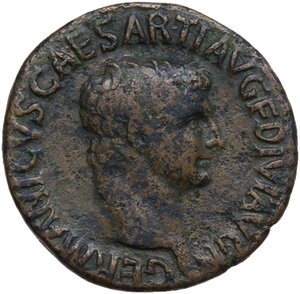 obverse: Germanicus, son of Nero Claudius Drusus and Antonia (died 19 AD).. AE As, struck under Claudius, 50-54
