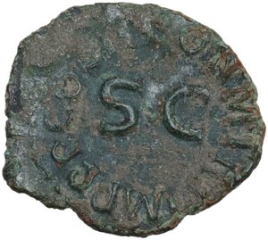 reverse: Claudius (41-54).. AE Quadrans, Rome mint, 41-54