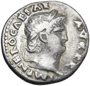 obverse: Nero (54-68).. AR Denarius, Rome mint, 67-68