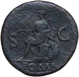 reverse: Nero (54-68).. AE Sestertius, Rome mint, 62-68