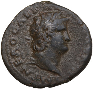 obverse: Nero (54-68).. AE As, Rome mint, 62-68