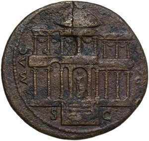 reverse: Nero (54-68).. AE Dupondius, Lugdunum mint, 62-68