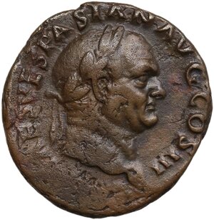 obverse: Vespasian (69-79).. AE As, Lugdunum mint