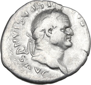 obverse: Vespasian (69-79).. AR Denarius, Ephesus mint, 76 AD