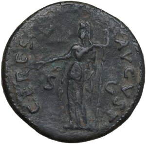 reverse: Julia Titi, daughter of Titus (died 90 AD). . AE Dupondius