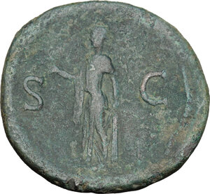 reverse: Domitian as Caesar (69-81).. AE As, 73-74
