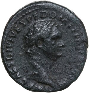 obverse: Domitian (81-96).. AE As, 82 AD