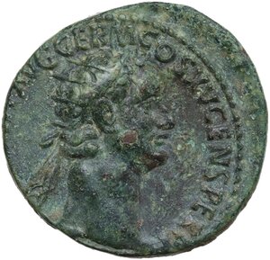obverse: Domitian (81-96).. AE As, 86 AD