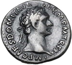 obverse: Domitian (81-96).. AR Denarius, 92 AD