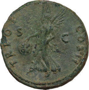 reverse: Trajan (98-117).. AE As, 98-99 AD