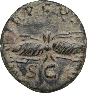 reverse: Hadrian (117-138).. AE Semis, 121-123
