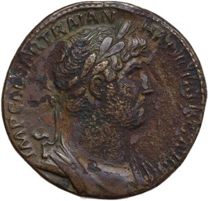 obverse: Hadrian (117-138).. AE Sestertius, Rome mint, 121-123
