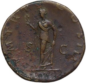 reverse: Hadrian (117-138).. AE Sestertius, Rome mint, 121-123