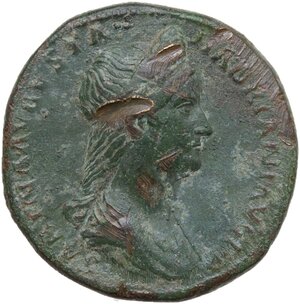 obverse: Sabina, wife of Hadrian (died 137 AD).. AE Sestertius, 130-133