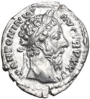 obverse: Marcus Aurelius (161-180).. AR Denarius, 170-171