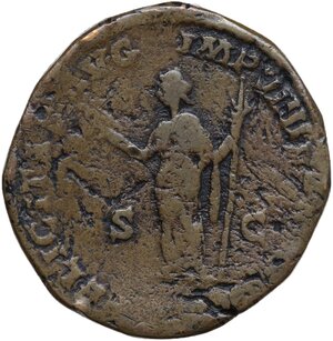 reverse: Marcus Aurelius (161-180).. AE Sestertius, 177-178