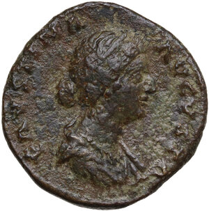 obverse: Faustina II (died 176 AD).. AE As, 161-176