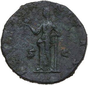 reverse: Diva Faustina II (died 176 AD).. Sestertius, Rome mint, 176-180 AD