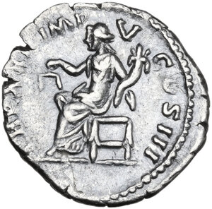 reverse: Lucius Verus (161-169).. AR Denarius, 168 AD
