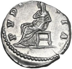 reverse: Lucilla, wife of Lucius Verus (died 183 AD).. AR Denarius, 164-180