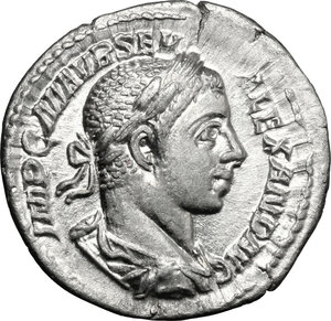 obverse: Severus Alexander (222-235).. AR Denarius, 222-228