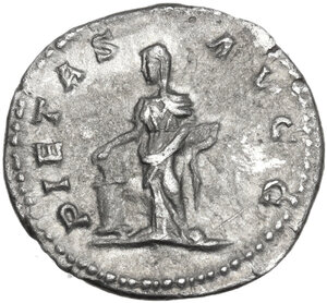 reverse: Julia Domna, wife of Septimius Severus (died 217 AD).. AR Denarius. Struck under Septimius Severus, 196-211 AD