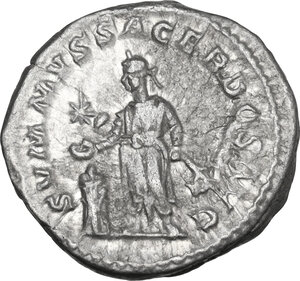 reverse: Elagabalus (218-222).. AR Denarius, c. 221-222 AD