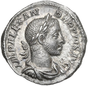 obverse: Severus Alexander (222-235 AD).. AR Denarius, 231 AD
