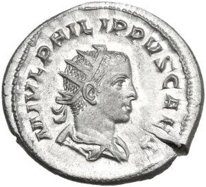 obverse: Philip II (244-249).. AR Antoninianus, 244-246