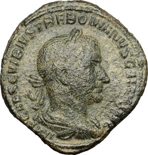 obverse: Trebonianus Gallus (251-253).. AE Sestertius, 251-252 AD