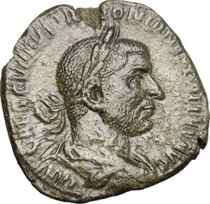 obverse: Trebonianus Gallus (251-253).. AE Sestertius