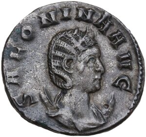 obverse: Salonina, wife of Gallienus (died 268 AD).. BI Antoninianus, 257-258