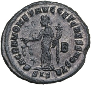 reverse: Galerius as Caesar (293-305).. AE Follis, Siscia mint, 301 AD