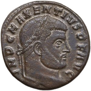 obverse: Maxentius (306-312).. AE2, Rome mint, 308-310 AD