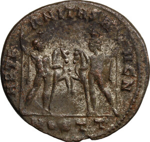 reverse: Maxentius (306-312).. AE Follis, Ostia mint. Struck 309-312 AD
