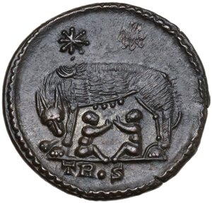 reverse: Commemorative series. Struck under Constantine I.. AE Follis. Treveri (Trier) mint, 2nd officina, AD 332-333