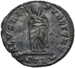 reverse: Fausta, wife of Constantine I.. AE Follis. Trier mint, 326-328 AD