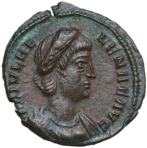 obverse: Helena, mother of Constantine I.. AE 14 mm, 337-340 AD. Treveri mint
