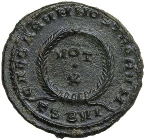 reverse: Constantine II as Caesar (317-337).. AE 3, Thessalonica mint, 324 AD