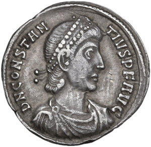 obverse: Constantius II (337-361).. AR Siliqua, Constantinople mint, 351-355 AD