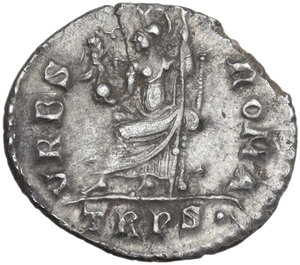 reverse: Gratian (367-383).. AR Siliqua. Treveri (Trier) mint. Struck AD 367-375